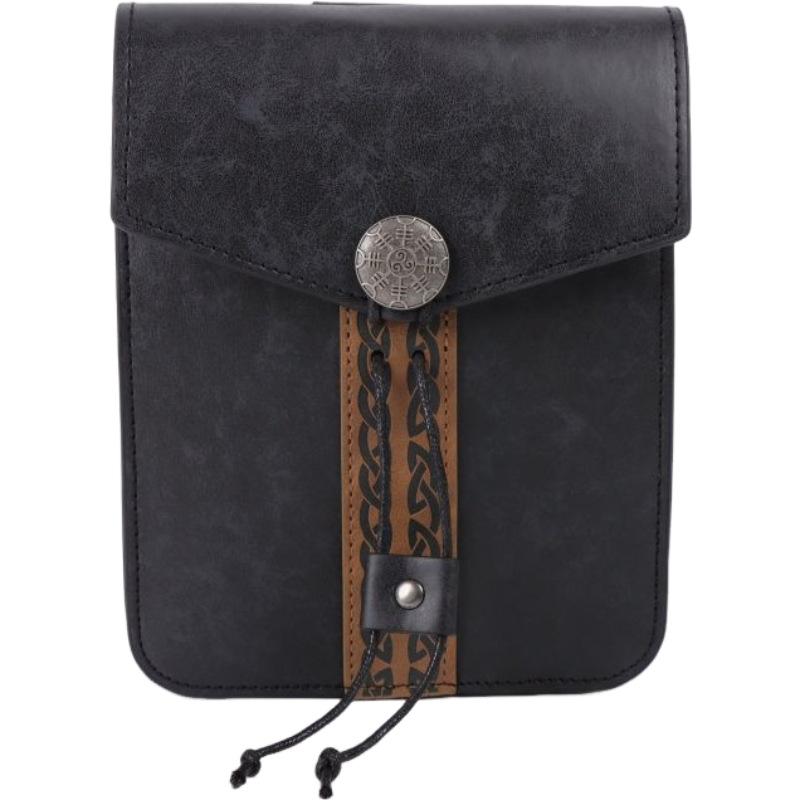 Steampunk Středověký Punkový Styl Ledvinky pro Muže PU Kůže Kapsička na Mince Závěsný Pás Taška přes Pas Stahovací Pásek na Boky Cosplay