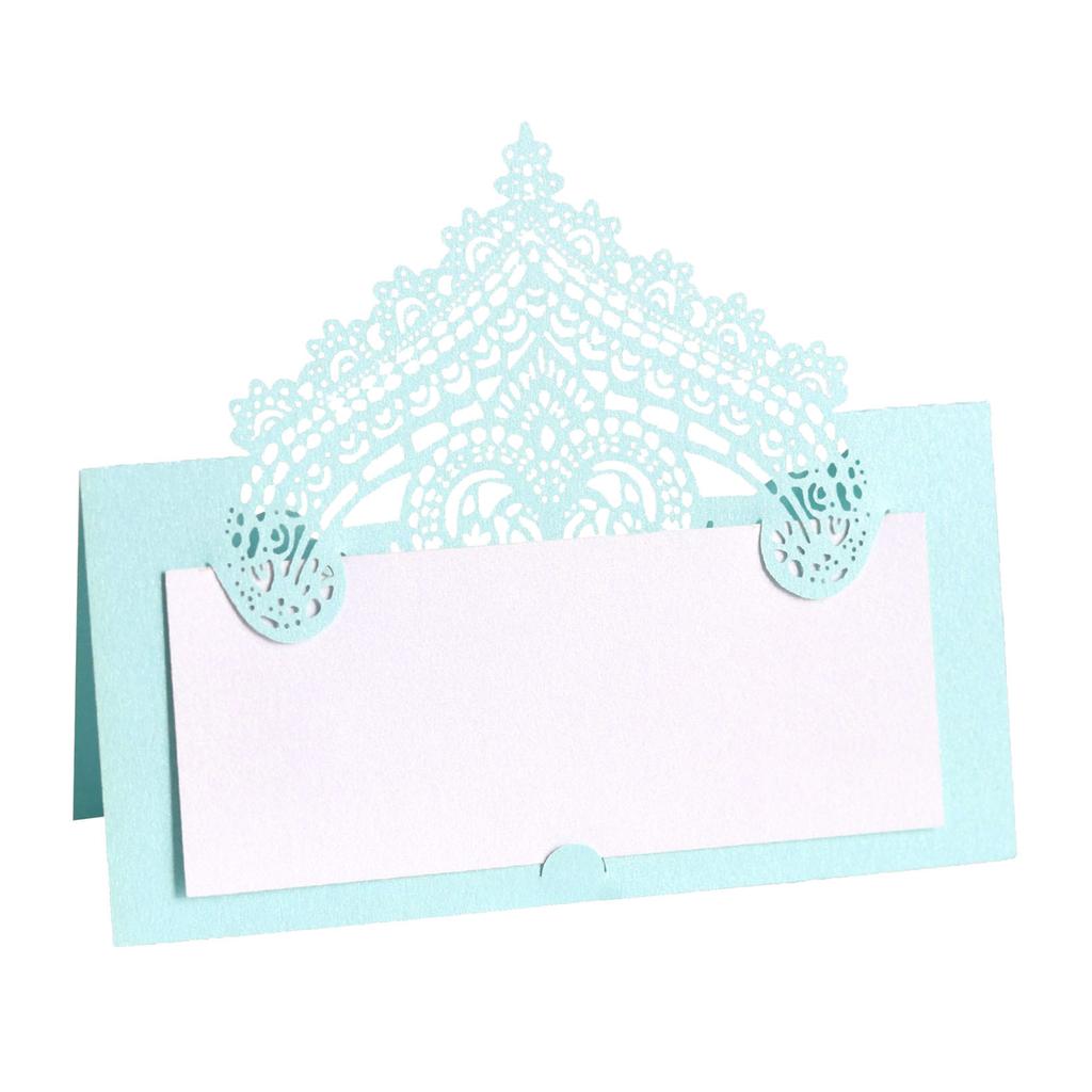 50p 3D Lace Wedding Table Card Hollowed Out Holiday Handwritten Banquet Hotel Seat Card Seat Card Party Decoration Card
