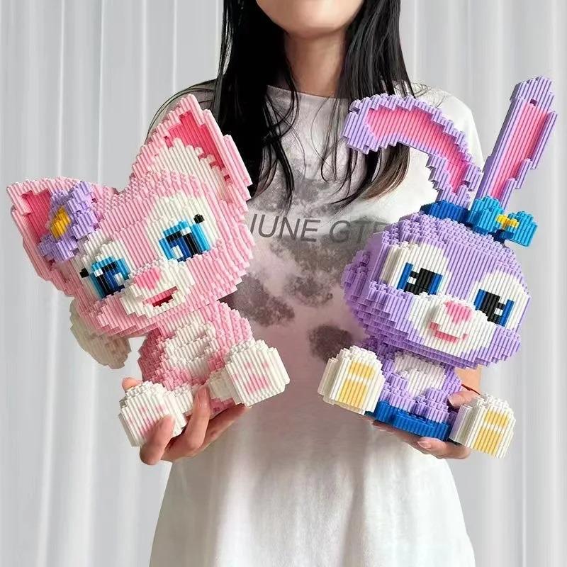 Kawaii Popular Disney Building Block Stellalou Linabell Figure Toys Children'S Birthday Gift Puzzle Desktop Assembly Decoration