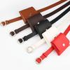 Fashionable New Personality, Hole-free Round Buckle Fine Belt Waist Bag, Women's Casual Key Coin Purse Belt, Waistband