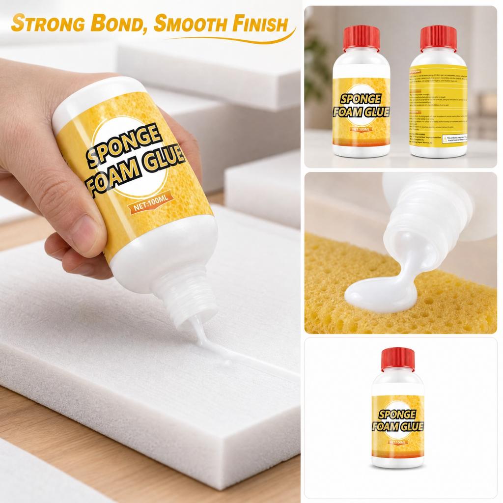 Foam Board Adhesive - Non-Corrosive Strong Glue for Sponge Foam and Cotton Foam