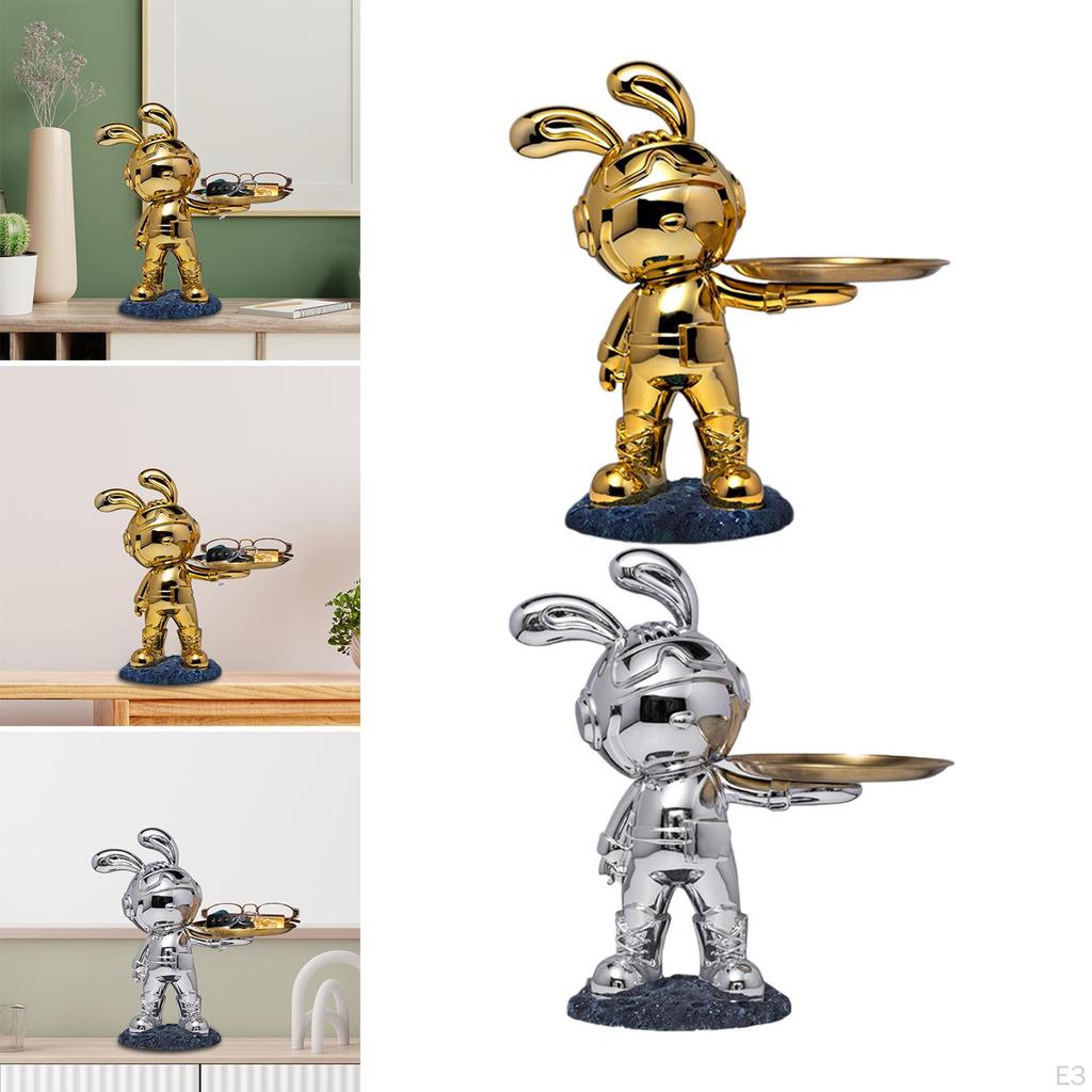 Desk Storage Tray Statue Decorative Figurine Animal Sculpture Gift Modern for Decor Dining Room