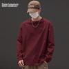 Mark Fairwhale Men's 100% Cotton Long Sleeve Crew Neck T-Shirt