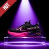 Fluorescence Running Shoes Carbon Board Marathon Men Sports Breathable Lightweight Women'S Comfortable Athletic Nonskid Sneakers