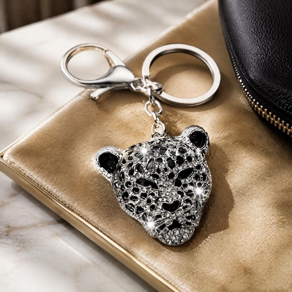 Silver Car Bag Pendant Crystal Rhinestone Rhinestone Keychain Fashion Pendant Car Decoration