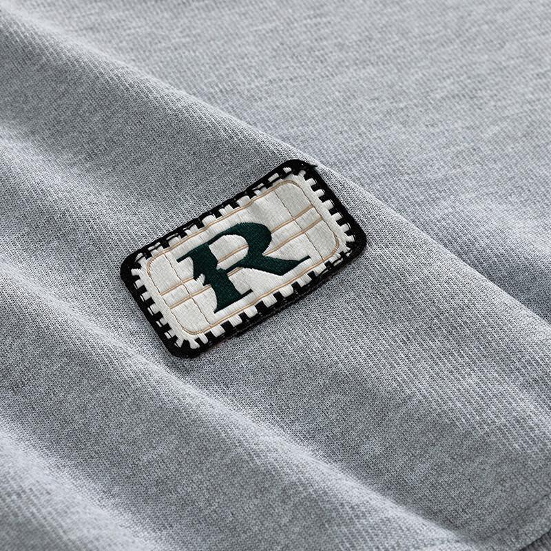 Charles Heart Bear Unisex Colorblock Embroidered Crewneck Sweatshirt