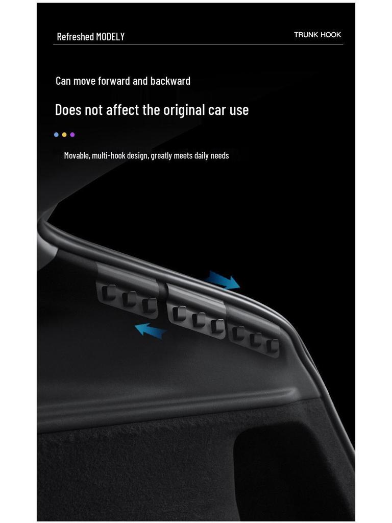 Model Y (6-Seater) Refreshed Tesla Trunk Side Hooks