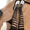 Women Sexy Pantyhose Striped Pattern Summer Breathable Tights Seamless Skinny Stocking