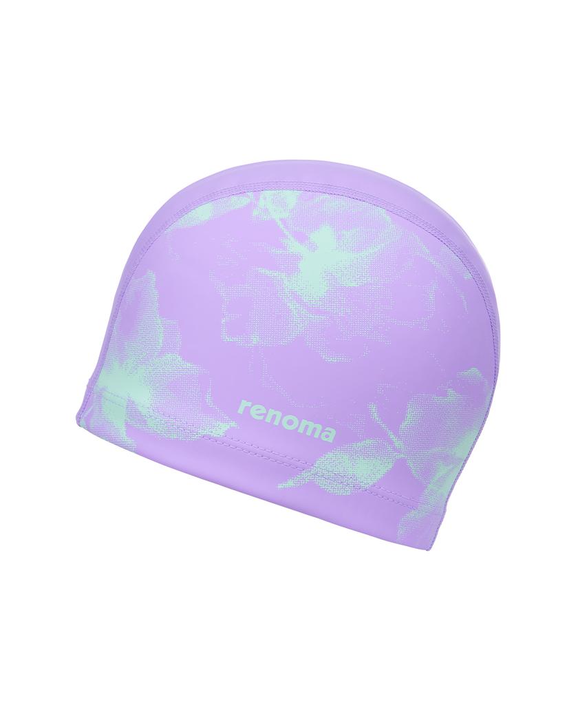 Lenomasuyeongbog Accessories Adult Flower Dot Graphic Pu Swim Cap Lavender Ro-Rc2F711-Lv