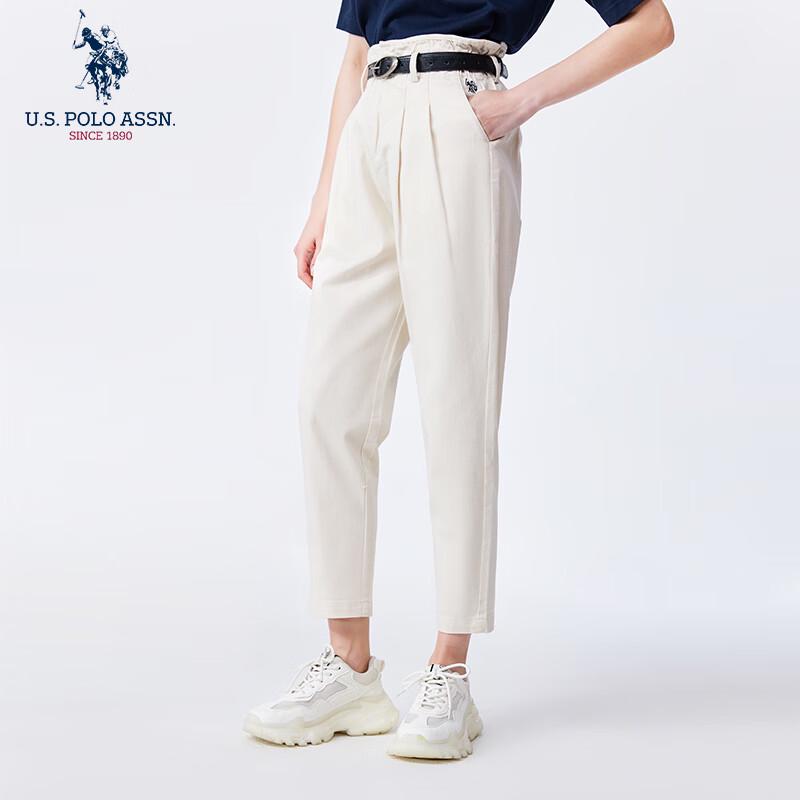 U.S. Polo Assn. Damen lockere Cropped Baumwolljeans