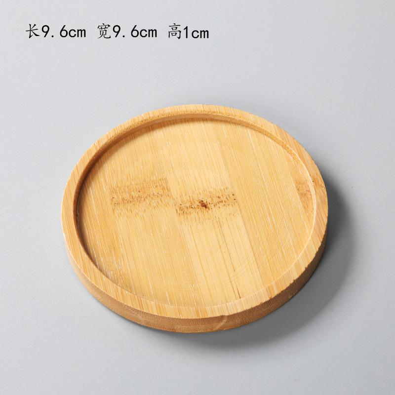 Round Bamboo‑Wood Coaster Blanks, DIY Mosaic Succulent Base Tray, Unfinished Wooden Craft Coaster for Handmade Project