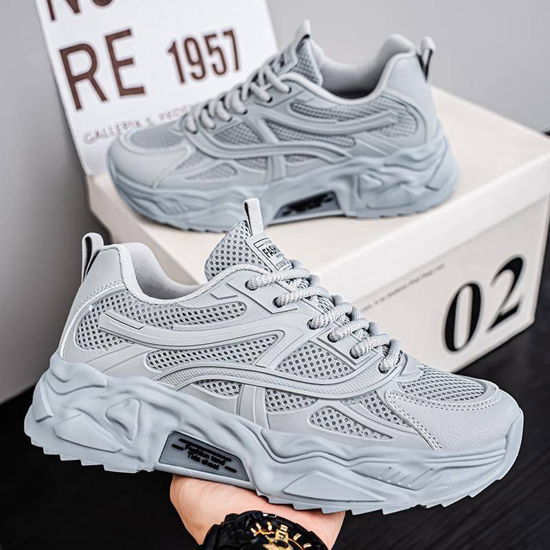 Lightweight and Breathable Casual Sports Shoes - Low-Top Lace-Up Design, Durable Pvc Soles for Hiking, Outdoor and Daily Use - Must-Have Outdoor Shoes