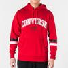 Collegiate Text Sweatshirts Men's Red Hooded Moderate Regular 10017352-A04