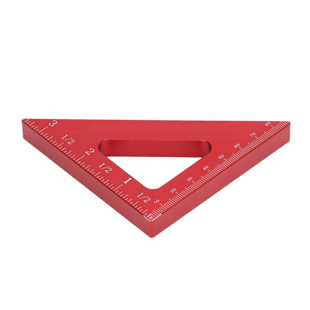 Woodworking Triangle Ruler Inch Metric Measuring Tool 90 45 Degree Carpentry Squares