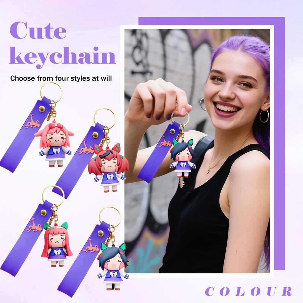 Keychain Pendant Student School Bag Cute Decoration Small Gift