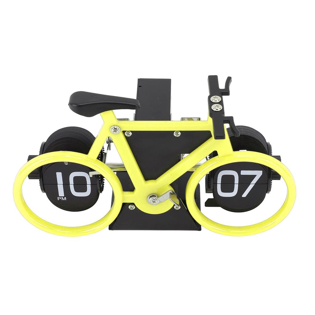 Vintage Desk Clock Bike Shape Retro Mechanical Battery Powered Gear Operated Timer Reminder Table Clock for