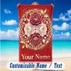 Floral Garden Theme Beach Towel Personalized Custom Name & Text Soft Quick Dry Beach Towel for Swimming Travel