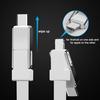 3-in-1 Kette Micro USB Magnetisch Schlüssel Typ-C Daten Ladekabel