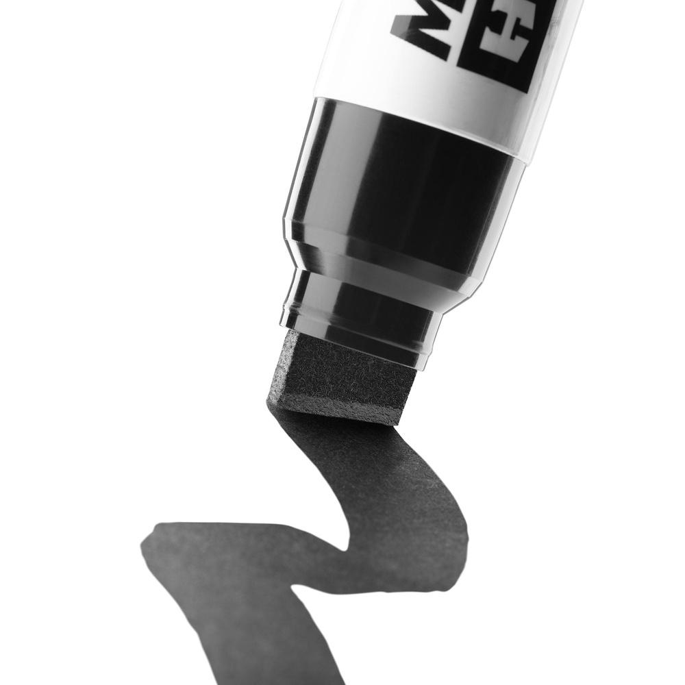 2 Pack Chisel Tip Permanent Marker Wood Metal Concrete Heavy Duty Clog Resistant Secure Locking Cap Multi Surface Marking