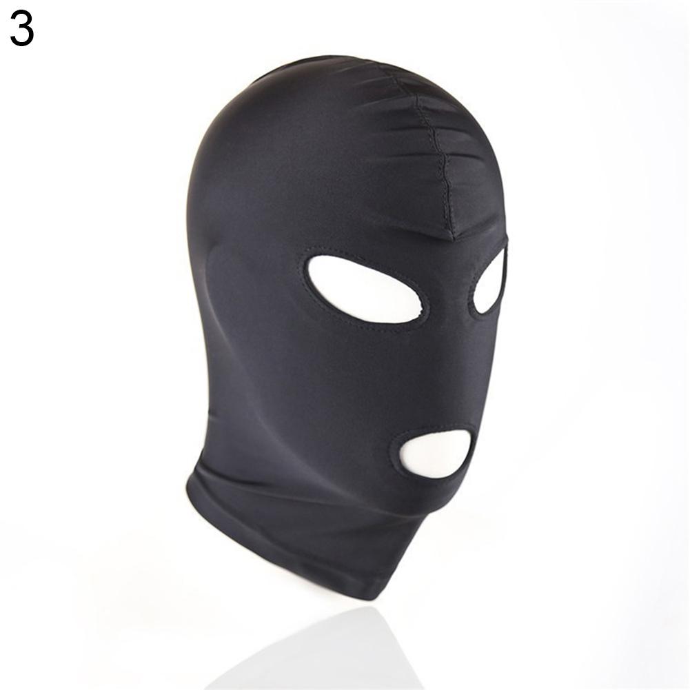 Sex Toy Fetish Harness Head Hood BDSM Slave Game Bondage Restraint Face Mask