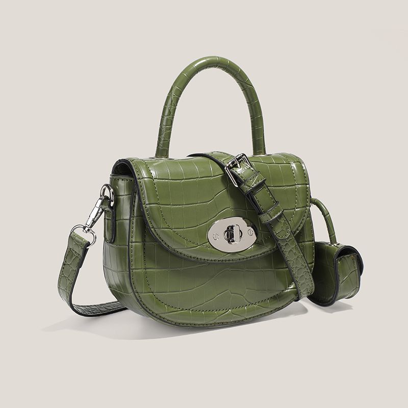 Textured Handbag Niche Design Messenger Bag Women'S Fashion Shoulder Portable Saddle Bag Women