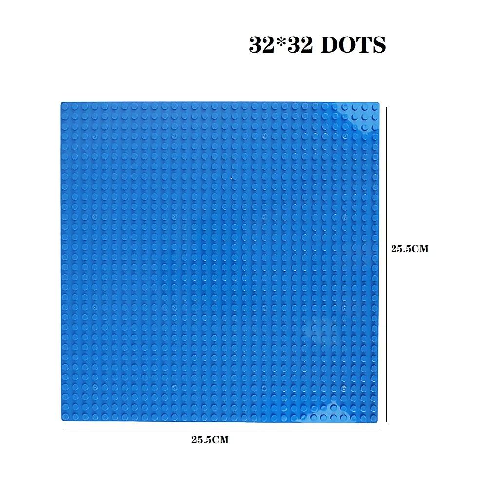 Classic Baseplate 32x32 Dots Building Blocks Bricks Base Plates DIY Plastic Board Building Blocks Baseplates Construction Toys