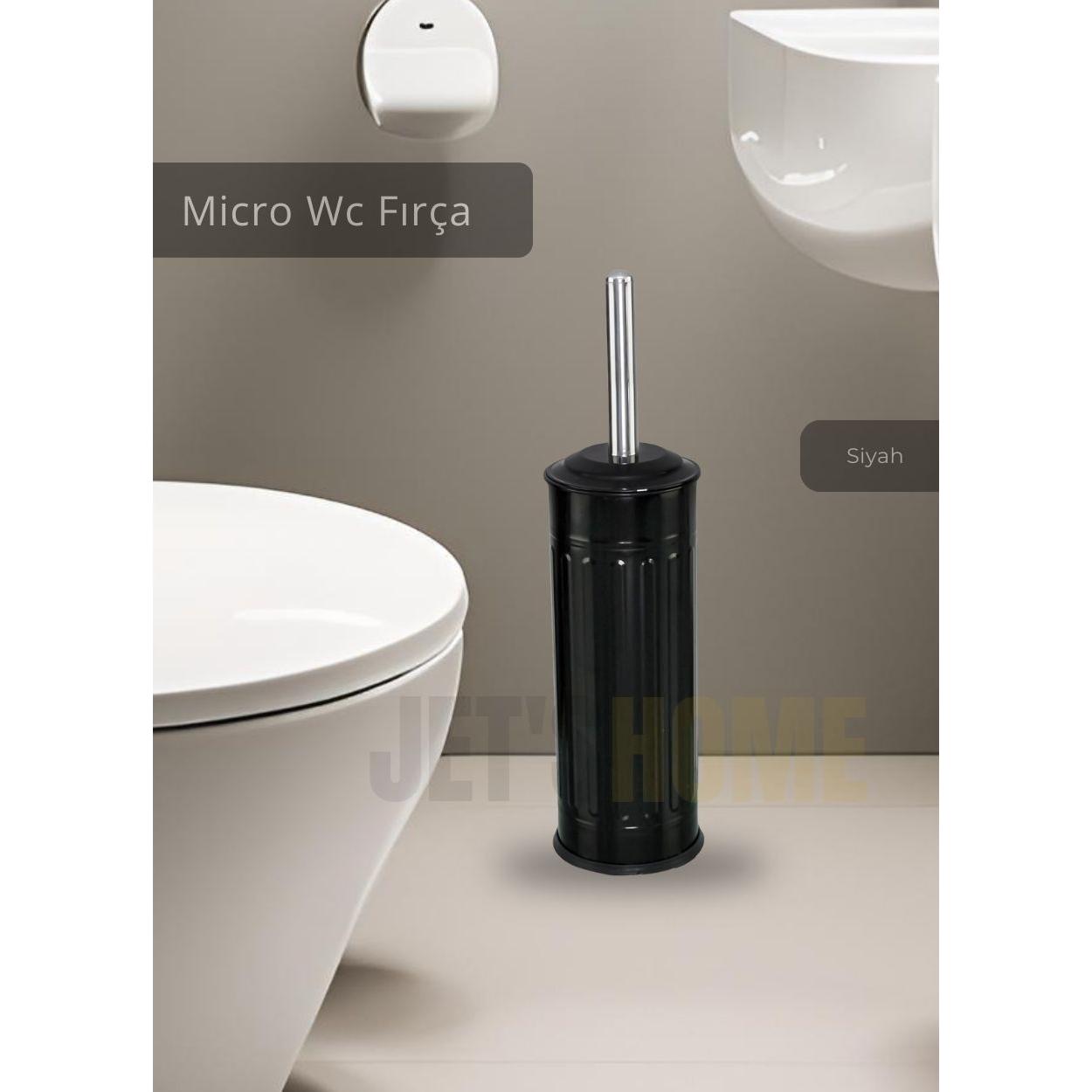 

Paslanmaz Tuvalet Fırçası Mikro Wc Klozet Fırçası Siyah