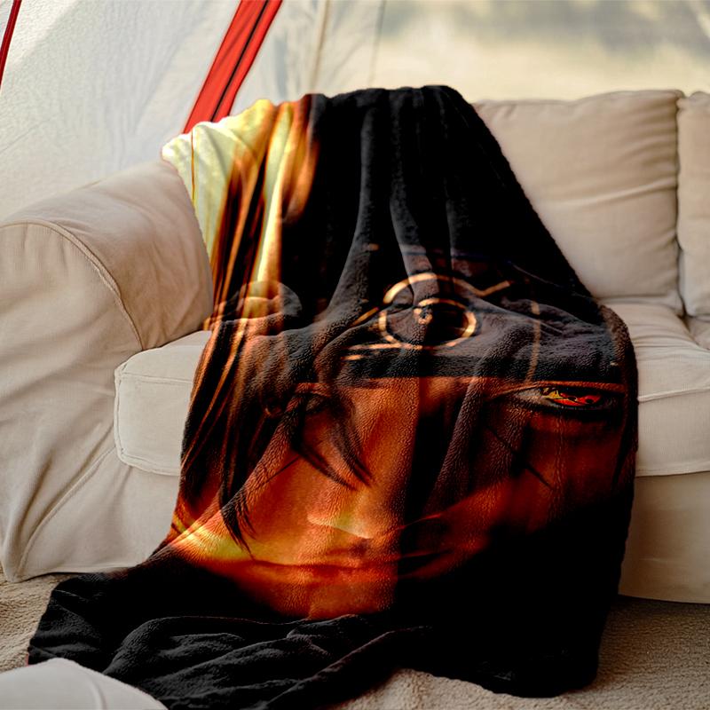 1pc Cozy Print Blanket, Naruto Blanket Appropriate for Home Picnic and Travel Adventures