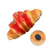 Artificial Croissant Simulation Realistic Croissant Fake Bread Simulation Food Toy for Decoration Display Props Model
