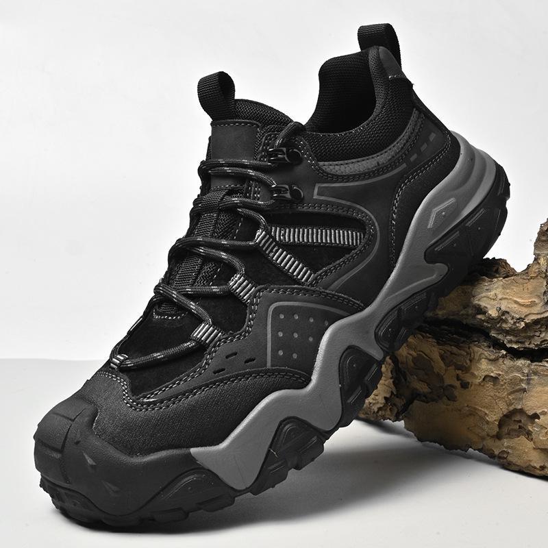 Men's Cross-Border Tactical Hiking Boots - Spring/Autumn Breathable, Wear-Resistant, Lightweight Casual Mountaineering Shoes