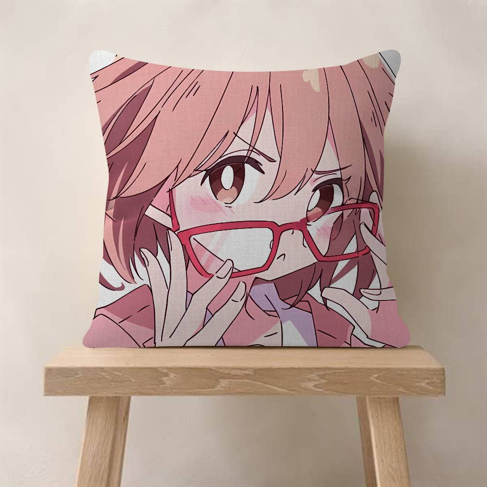 Japanese Anime Beyond The Boundary Cushion Cover Pillow Cover Decor Pillowcase Printed Cushion Case For Couch