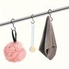 10er-Packung robuste Metallhaken. Windfeste, robuste Haken mit Sicherheitsschnallen, für Außenbereich, Küche, Badezimmer, Kleiderschrank, Garten