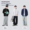 MINISO Men's Casual Stand-Collar Zip-Up Sweatshirt