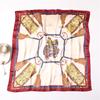 New printed silk scarf fashionable versatile scarf simulation silk small square scarf spring and summer thin sun protection decoration autumn and wint