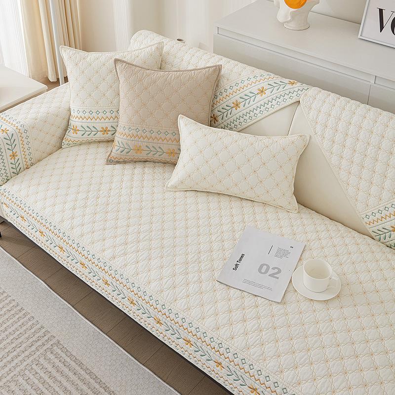 

Стираная диванная подушка неправильной формы, новый противоскользящий чехол, всесезонная универсальная подушка для сиденья, простой и свежий чехол для подушки, тканевое полотенце 70*120cm