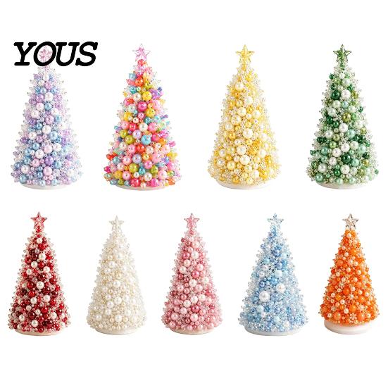 Christmas Tree Craft Kits for Adults Dreamy Beaded DIY Kit, Handmade Holiday Craft, Multicolor Creative Seasonal Ornament Projects Adults, Tabletop