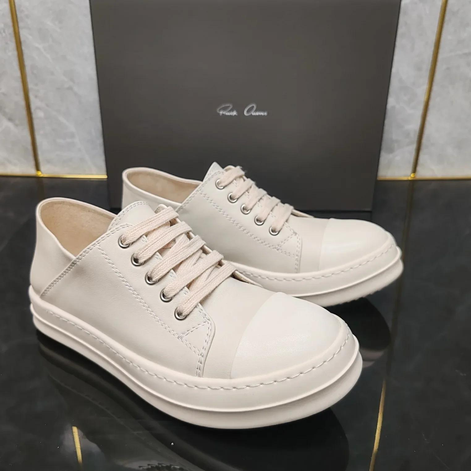 

Top quality thick bottom Half-supported Leather Low-top Lazy One Pedal Casual Shoes One Shoe Two Tide Shoes Wear-resisting. 36