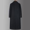 Heren Ultra-Lange Wollen Business Casual Jas - Hoogwaardige Grote Maten Bovenkleding voor Mannen van Middelbare Leeftijd en Jongeren