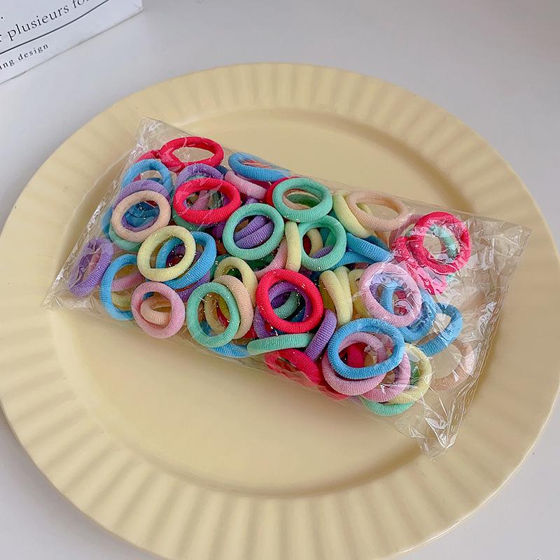 Children's Soft, Elastic Hair Bands - Gentle, Cute Towel Hair Rings for Girls