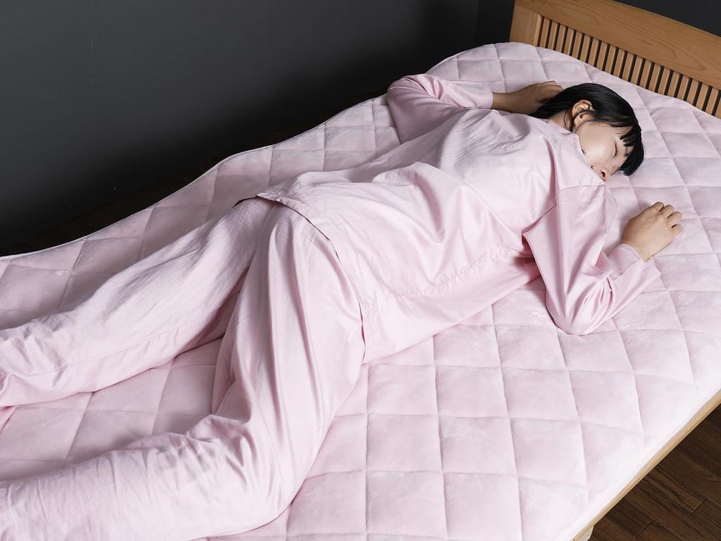 Romance Kosugi Mattress Pad, Single, Pink, Heat-Storing Cotton