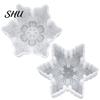 Epoxy Mold Soap Easy Demoulding Heat-Resistant Non-stick Mirrored DIY Silicone Christmas Snowflake Candle for Home Drip