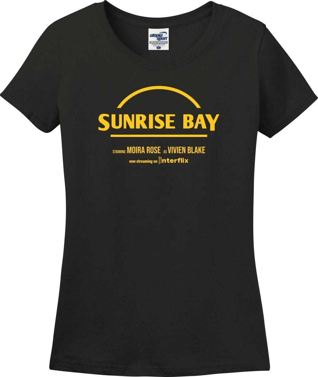 Sunrise Bay Starring Moira Rose as Vivien Missy Fit Ladies T-Shirt (S-3X) XXXL