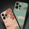 Japan Sunset Scenery Luxury Phone Case For iPhone 13 15 14 12 11 Pro MAX XR X SE XS 7 8 Plus Silicone Black Protection Cover