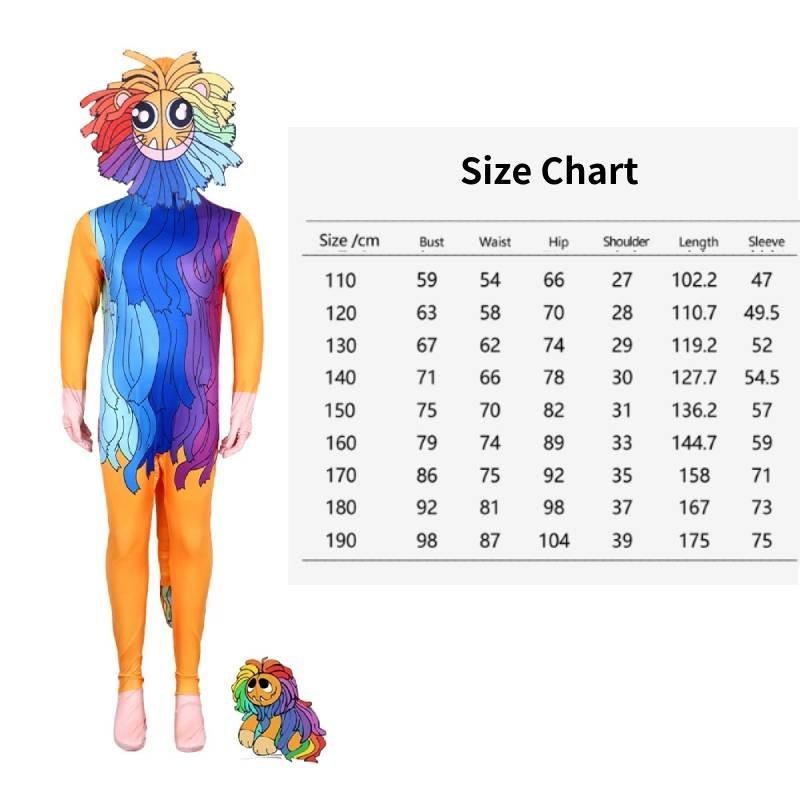 Poppy Playtime4 Cosplay Monster Costume Halloween Performance Jumpsuit Costume