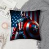 Superhero CCaptain AAmerica Pillow Case Square DoubleSided Printing Sofa Cushion Cover Pillowcase Bedroom Bedside