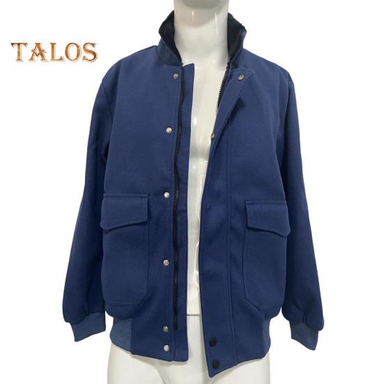 Осенне-зимняя мужская куртка с плюшевой строчкой — фото 10