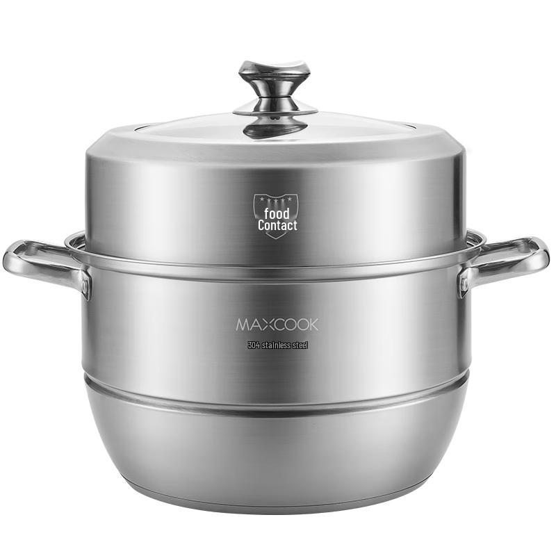 

MAXCOOK 304 Stainless Steel 36cm Double Layer Steamer