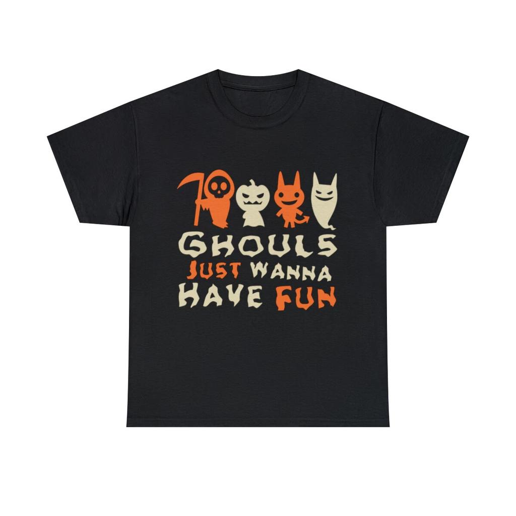 Ghouls Just Wanna Have Fun Halloween Graphic Tee Shirt, S-5XL