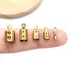 Stainless Steel Dotted Clasp End Buckle Pendant Charm for DIY Bracelets & Necklaces