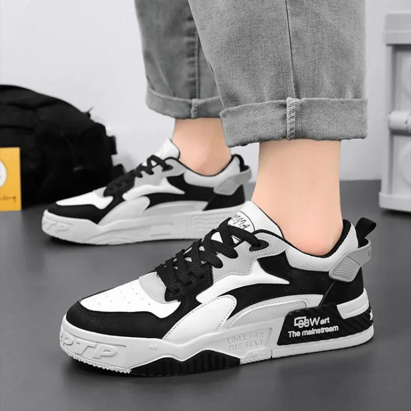 Fashion 2024 Men Casual Sneakers Mixed Colors Vulcanized Shoes Fashion Brand Man Sneaker Breathable Running Skateboard Trainer Shoe